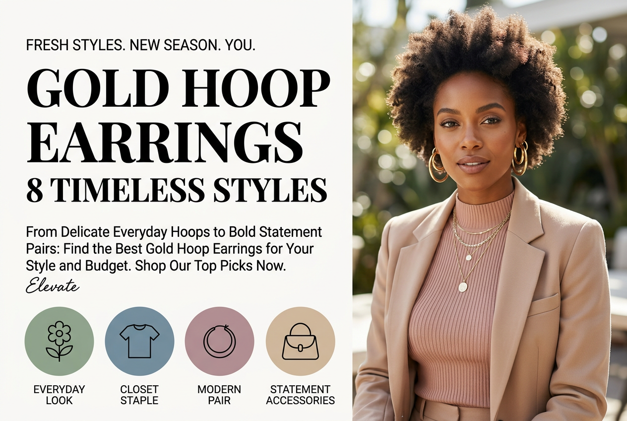 Gold Hoop Earrings: 8 Timeless Styles From Classic to Bold