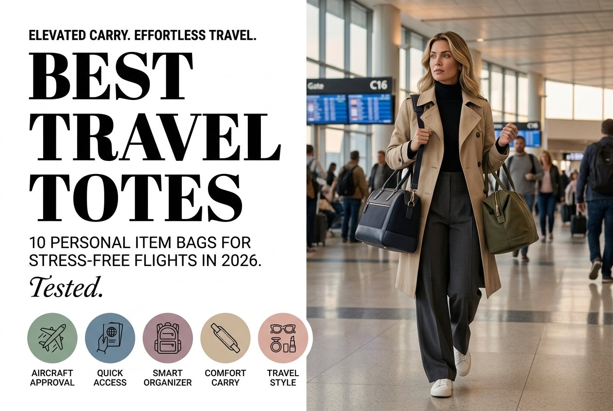 Best Travel Totes: 10 Personal Item Bags for Stress-Free Flights in 2026