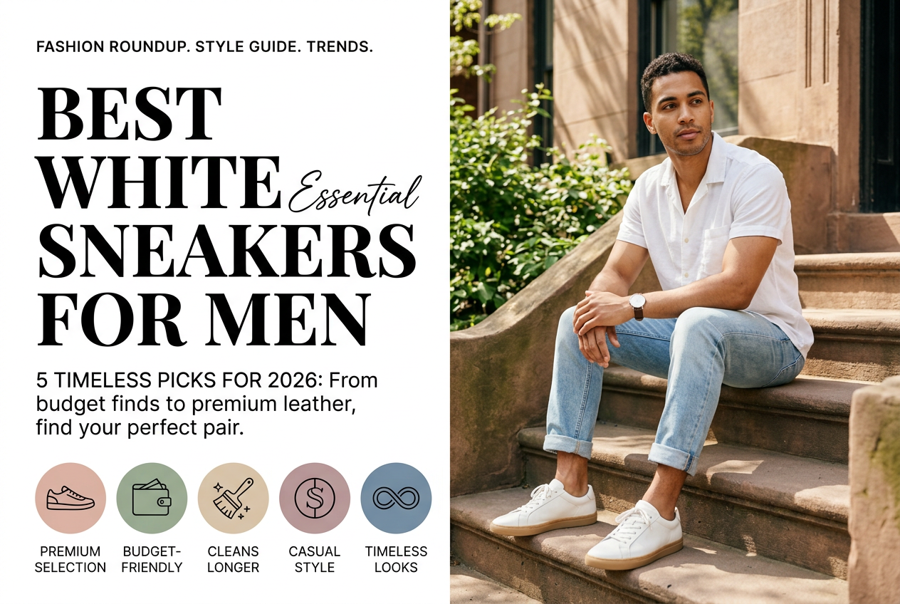 Best White Sneakers for Men: 5 Timeless Picks for 2026
