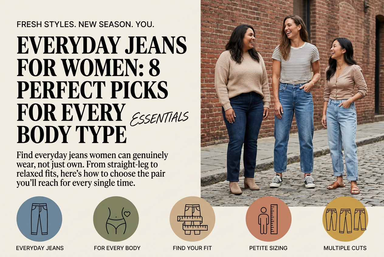 Everyday Jeans for Women: 8 Perfect Picks for Every Body Type — everyday jeans women