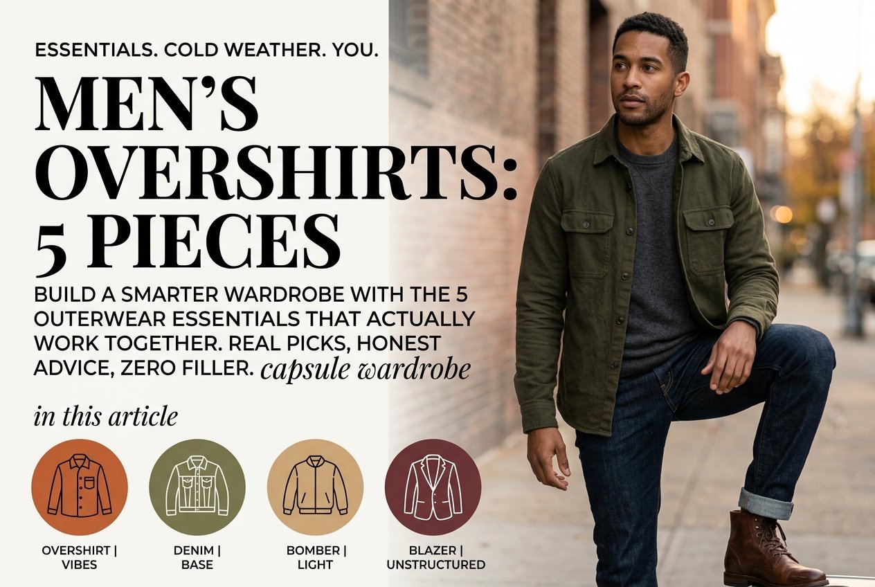 Men's Overshirts: 5 Essential Outerwear Pieces for Your Capsule Wardrobe