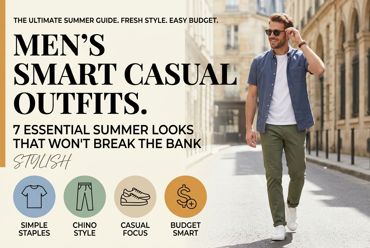 Men's Smart Casual Outfits: 7 Essential Summer Looks That Won't Break the Bank