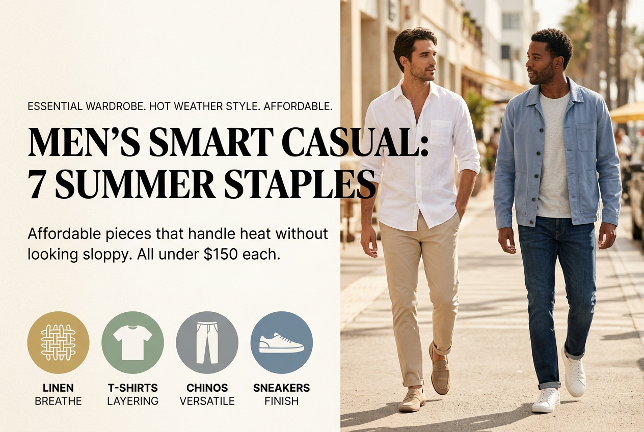 Men's Smart Casual: 7 Essential Staples for Summer Under $150 Each