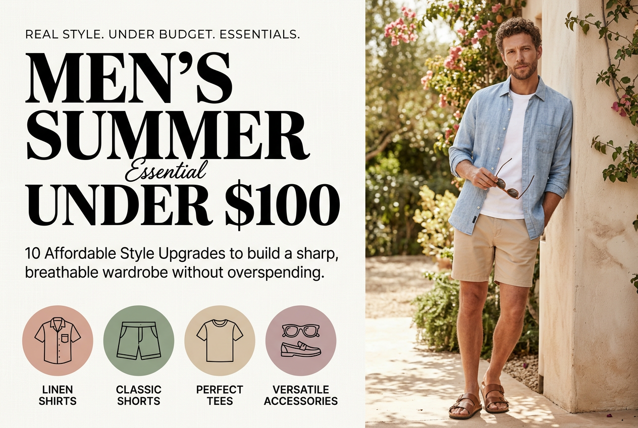 Men's Summer Essentials Under $100: 10 Affordable Style Upgrades