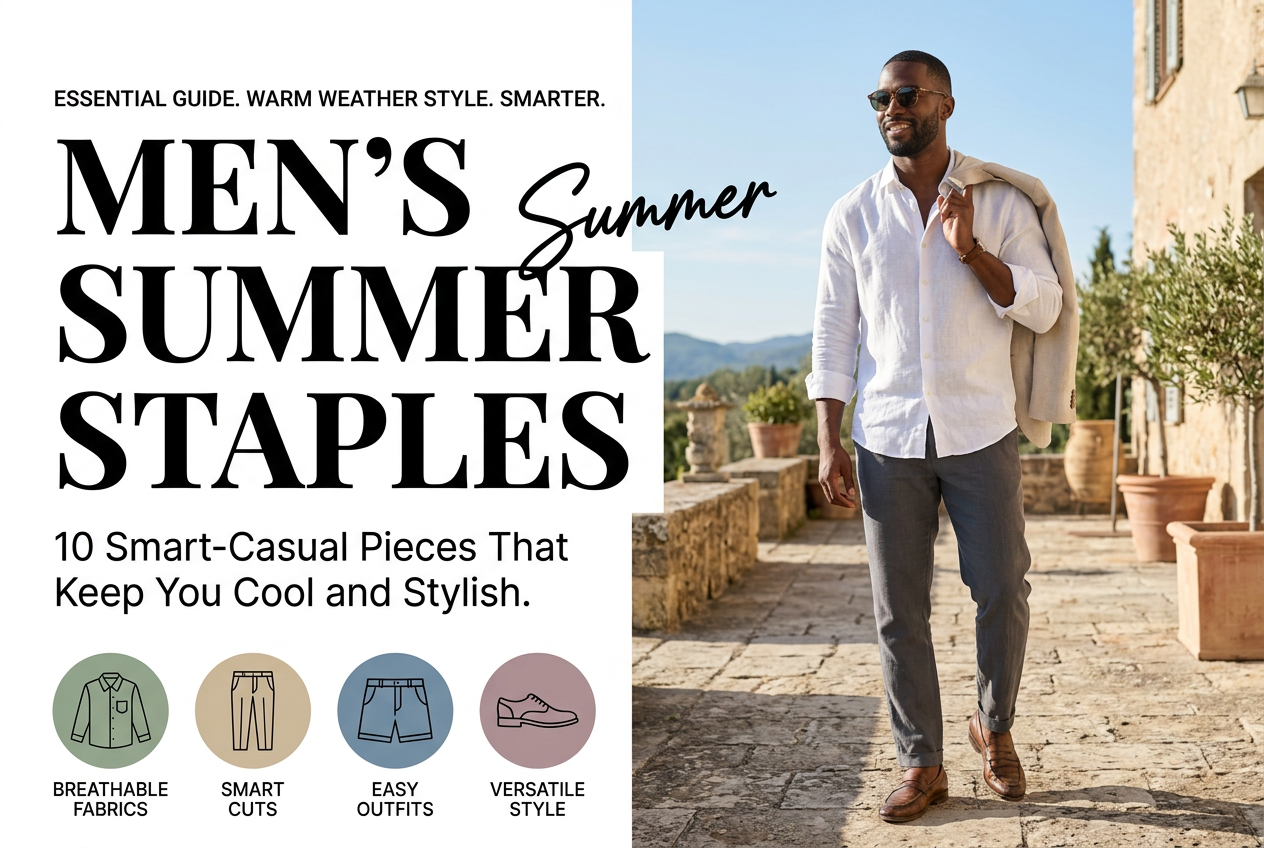 Men's Summer Staples: 10 Smart-Casual Pieces That Keep You Cool and Stylish