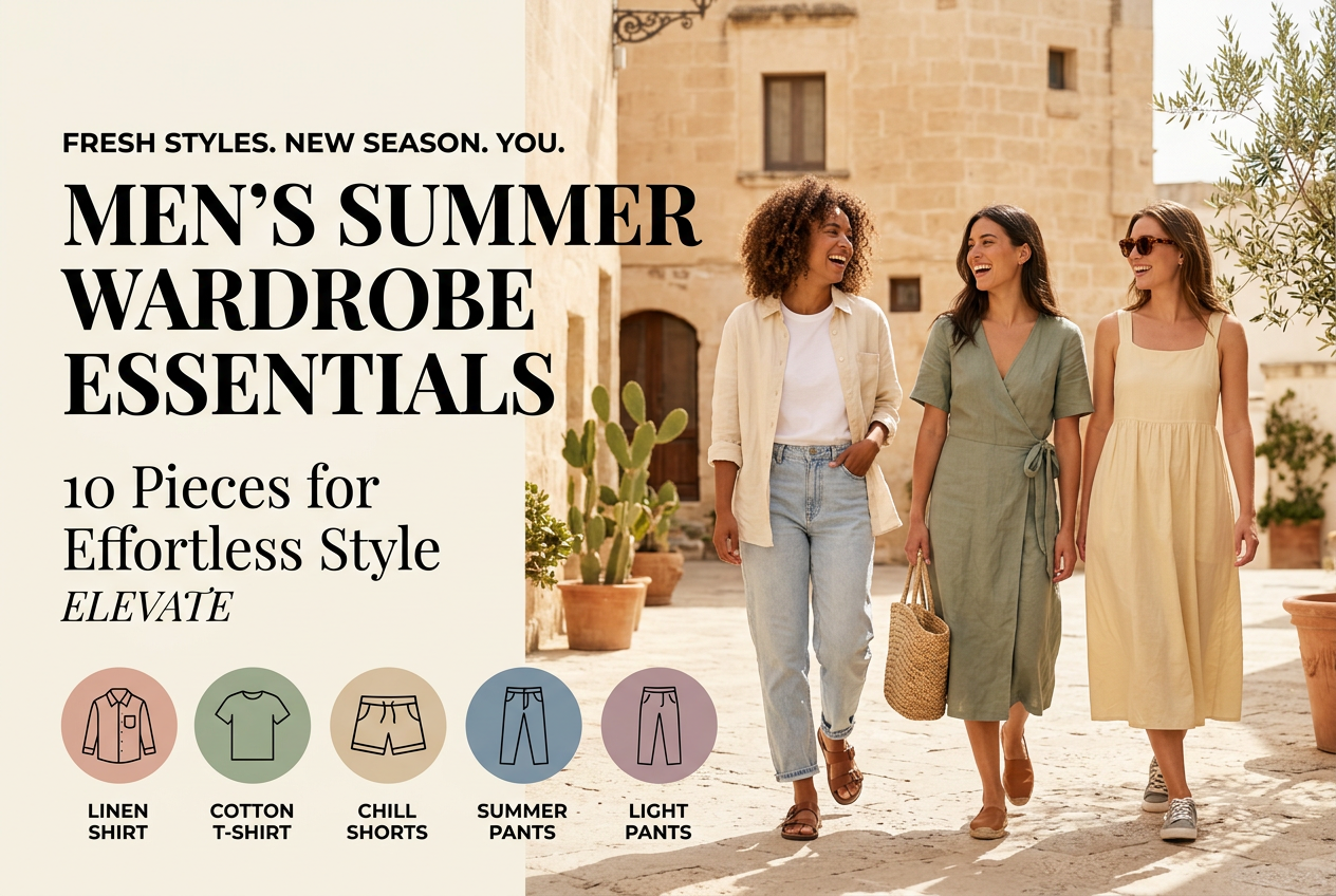 Men's Summer Wardrobe Essentials: 10 Pieces for Effortless Style
