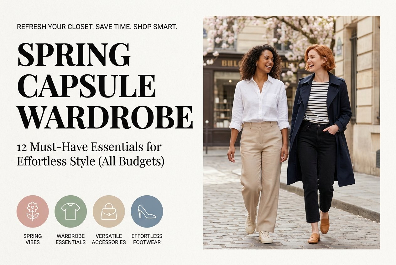 Spring Capsule Wardrobe: 12 Must-Have Essentials for Effortless Style (All Budgets)