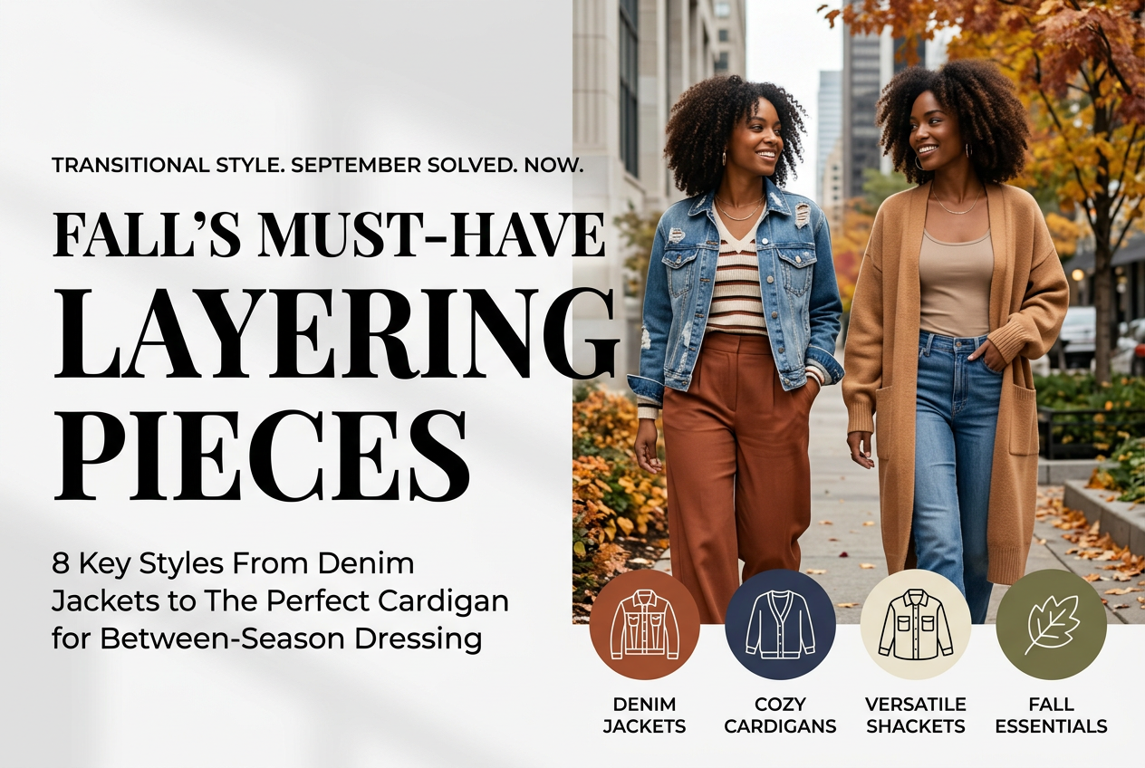 Transitional Layering Pieces: 8 Must-Have Fall Styles From Denim Jackets to Cardigans
