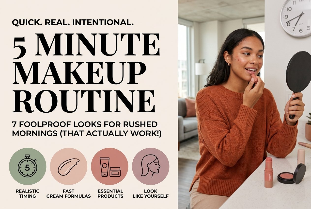 5 Minute Makeup Routine: 7 Foolproof Looks for Rushed Mornings (That Actually Work!)