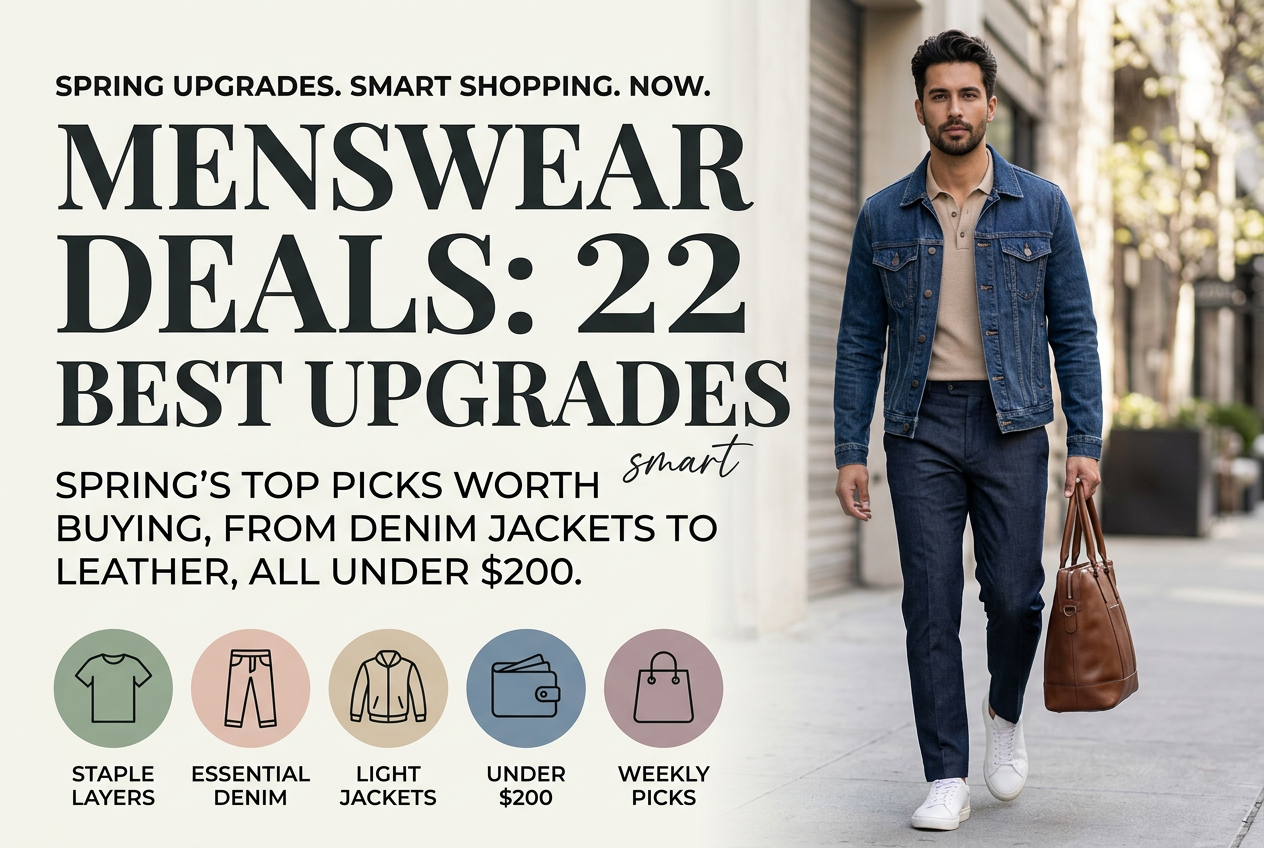 Menswear Deals: 22 Best Smart Upgrades Under $200 This Week