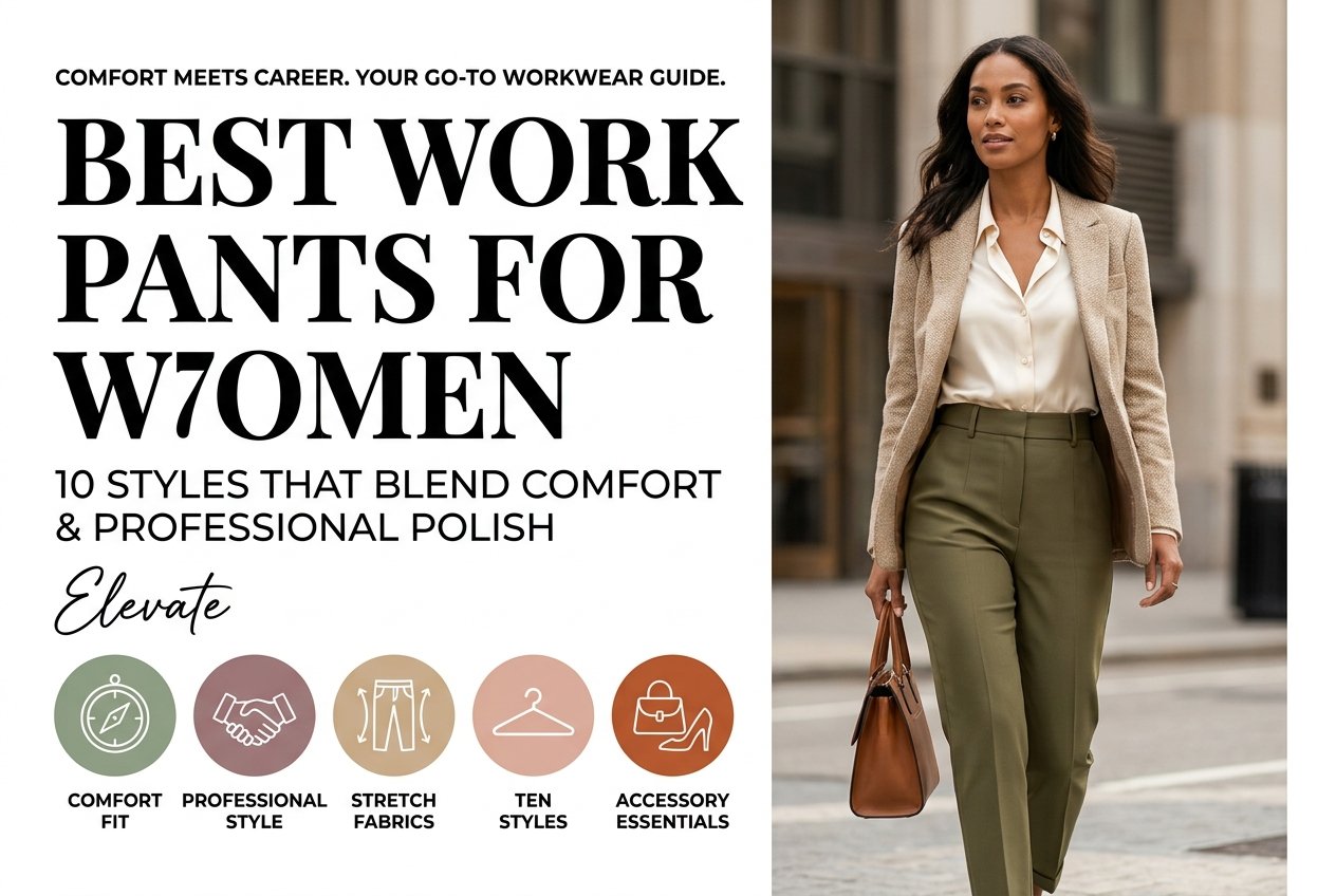 Best Work Pants for Women: 10 Styles That Blend Comfort & Professional Polish