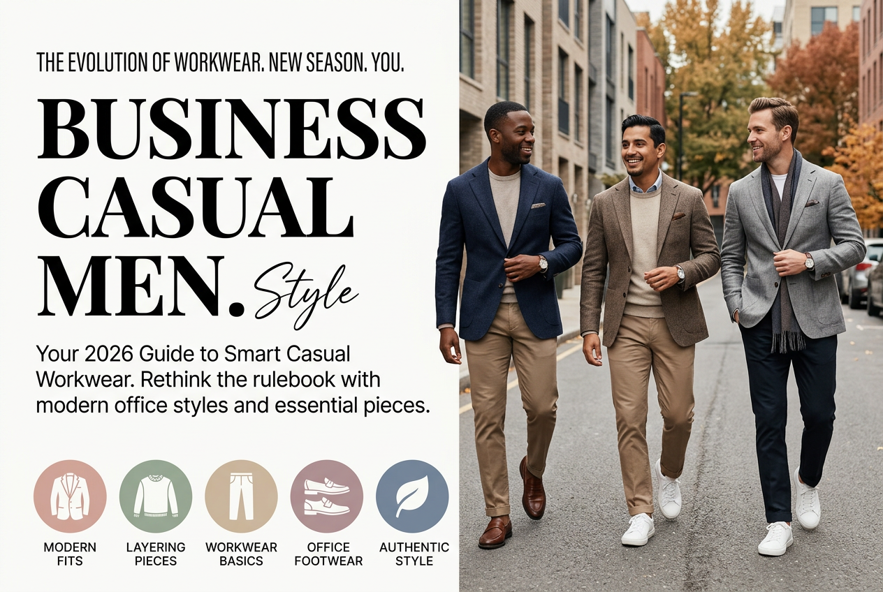 Business Casual Men: Your 2026 Guide to Smart Casual Workwear
