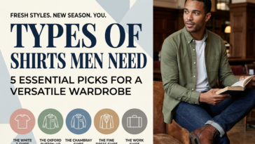 Types of Shirts Men Need: 5 Essential Picks for a Versatile Wardrobe