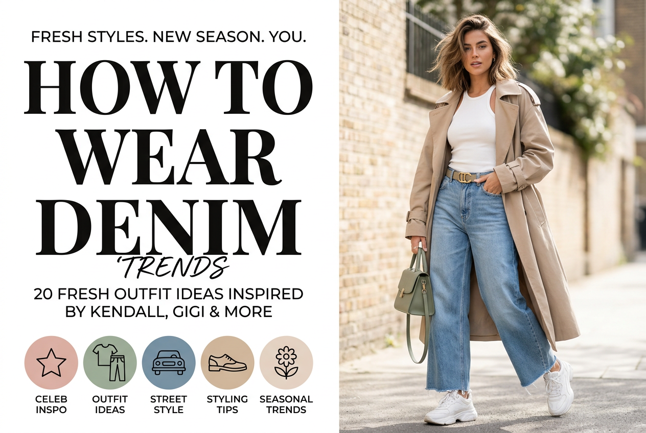 How to Wear Denim: 20 Fresh Outfit Ideas Inspired by Kendall, Gigi & More