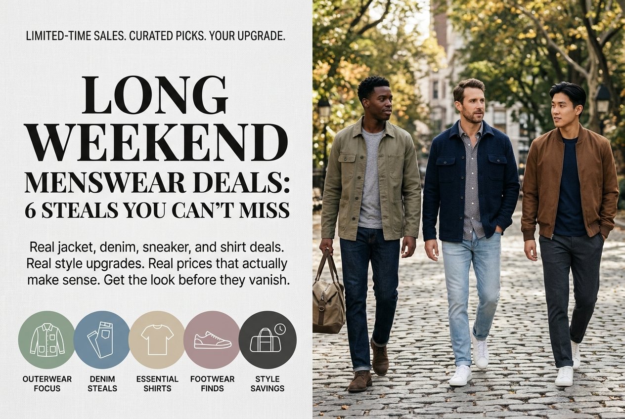Long Weekend Menswear Deals: 6 Steals You Can't Miss
