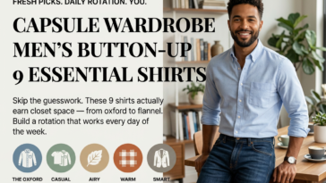Men's Button-Up Shirts: 9 Essential Picks for Your Capsule Wardrobe