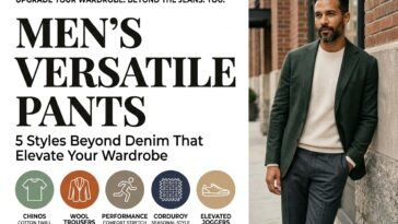 Men's Versatile Pants: 5 Styles Beyond Denim That Elevate Your Wardrobe
