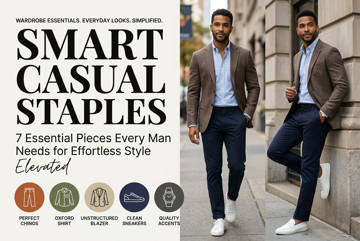 Smart Casual Staples: 7 Essential Pieces Every Man Needs for Effortless Style
