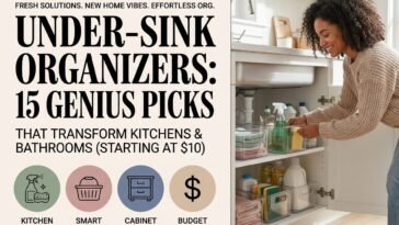 Under-Sink Organizers: 15 Genius Picks That Transform Kitchens & Bathrooms (Starting at $10)