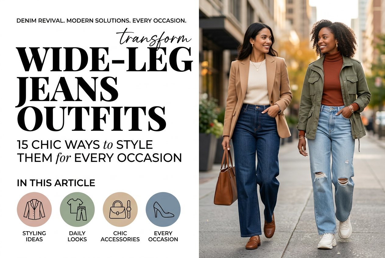 Wide-Leg Jeans Outfits: 15 Chic Ways to Style Them for Every Occasion