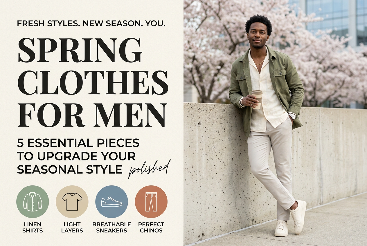 Spring Clothes for Men: 5 Essential Pieces to Upgrade Your Seasonal Style