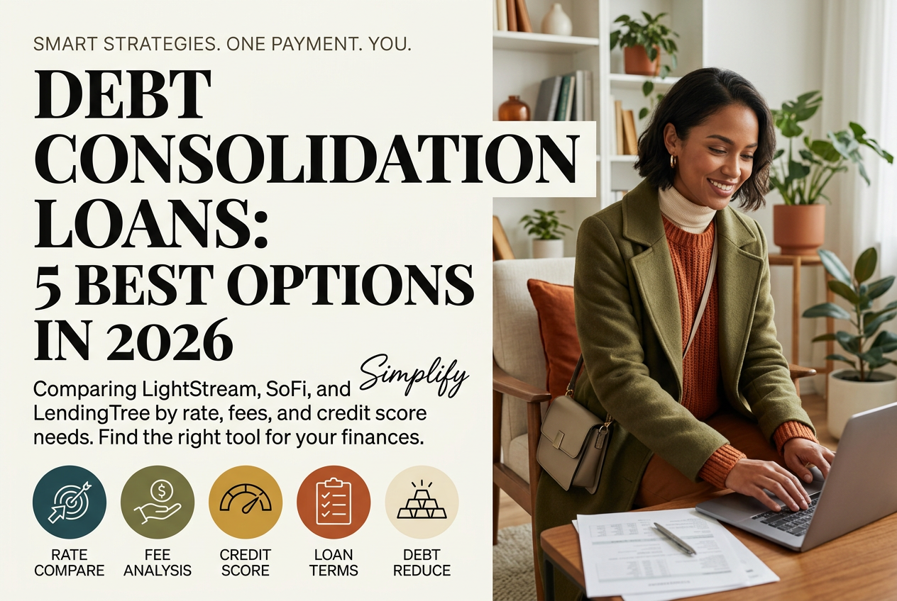 Debt Consolidation Loans: 5 Best Options in 2026 (LightStream, SoFi, LendingTree Compared)