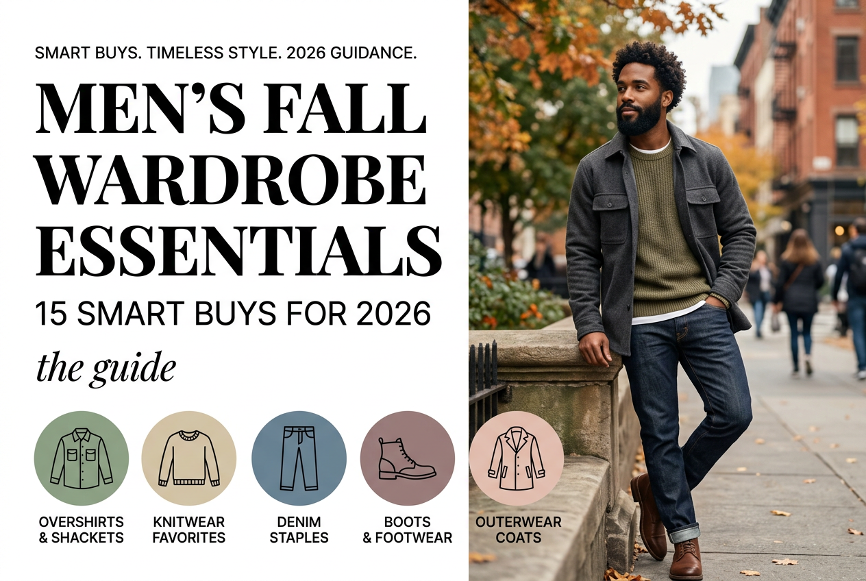 Men's Fall Wardrobe Essentials: 15 Smart Buys for 2026