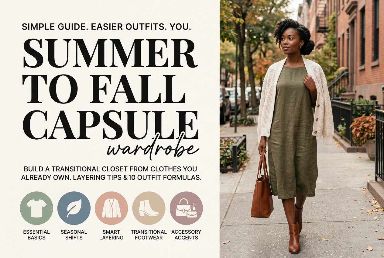 Summer to Fall Capsule Wardrobe: A Simple Guide to Easier Outfits