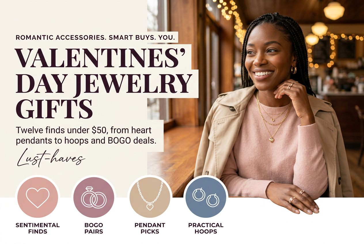 Valentines Day Jewelry Gifts: 12 Finds Under $50 and BOGO Deals