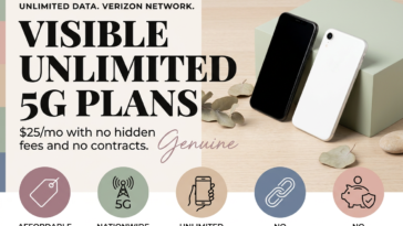 Visible Unlimited 5G Plans: $25/mo on Verizon's Network with No Hidden Fees
